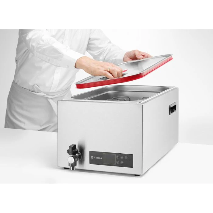 Hendi Sous-Vide-Garer 225448, GN 1/1, 600 Watt, Mit Timer, Silber, Bis 20 Liter 4 Hendi Sous-Vide-Garer 225448, GN 1/1, 600 Watt, Mit Timer, Silber, Bis 20 Liter – Bild 4