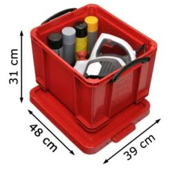 Really-Useful-Box Aufbewahrungsbox 35R, 35Liter, Mit Deckel, Kunststoff, Rot, 48 X 39 X 31cm 7 Really-Useful-Box Aufbewahrungsbox 35R, 35Liter, Mit Deckel, Kunststoff, Rot, 48 X 39 X 31cm -Böttcher Ag 14e5cdc462f22fb4e63b296956263435d627fea8 aufbewahrungsbox really useful box 35r 35liter