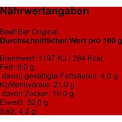 Jack-Links Fleischsnack Beef Bar Original, 22,5g, 14 Stück -Böttcher Ag 16ebe037412226eec5f7097ee714a6eb48be51c2 fleischsnack jack links beef bar original