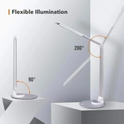 TaoTronics Schreibtischlampe TT-DL22 LED, Standfuß, Dimmbar, USB, Silber -Böttcher Ag 1781893f66a57c417e5c7a577c59d4810f3d88a8 schreibtischlampe taotronics tt dl22 led