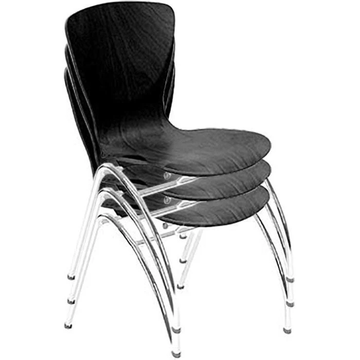 Nowy-Styl Besucherstuhl Bingo Wood, Stapelbar, Vierfußstuhl, Holz, Schwarz, 4 Stück 3 Nowy-Styl Besucherstuhl Bingo Wood, Stapelbar, Vierfußstuhl, Holz, Schwarz, 4 Stück – Bild 3