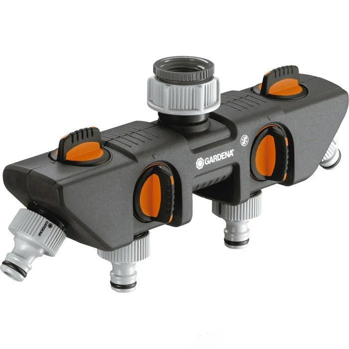 Gardena Wasserverteiler 8194-20, 4 Wege Verteiler, 3/4 Zoll / 26,5mm, 1 Zoll / 33,3mm 1 Gardena Wasserverteiler 8194-20, 4 Wege Verteiler, 3/4 Zoll / 26,5mm, 1 Zoll / 33,3mm
