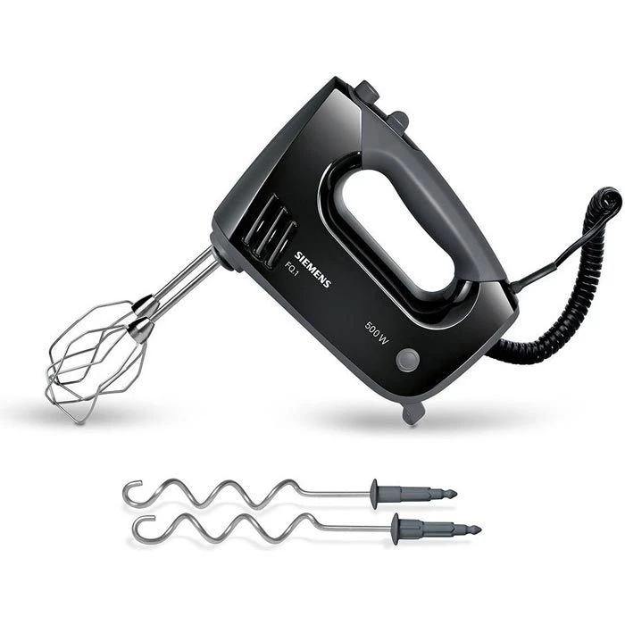 Siemens MQ96500 FQ.1 Handmixer, 500 Watt, Schwarz / Grau 1 Siemens MQ96500 FQ.1 Handmixer, 500 Watt, Schwarz / Grau