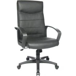 Topstar Chief Point Chefsessel, Echt Leder Schwarz, Mit Armlehnen, S8090 A80