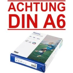 Inapa Tecno Universal, 2100011541, Kopierpapier, A6, 80g/qm, Weiß, 500 Blatt