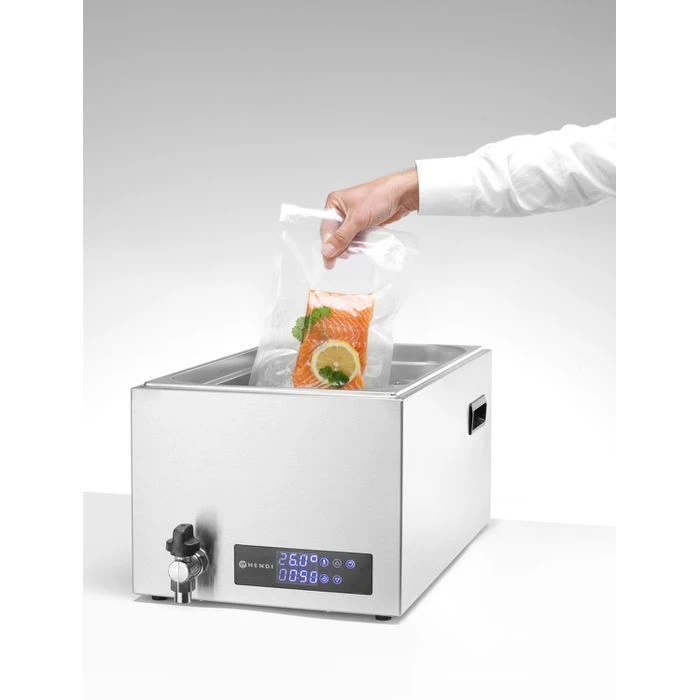 Hendi Sous-Vide-Garer 225448, GN 1/1, 600 Watt, Mit Timer, Silber, Bis 20 Liter 2 Hendi Sous-Vide-Garer 225448, GN 1/1, 600 Watt, Mit Timer, Silber, Bis 20 Liter – Bild 2