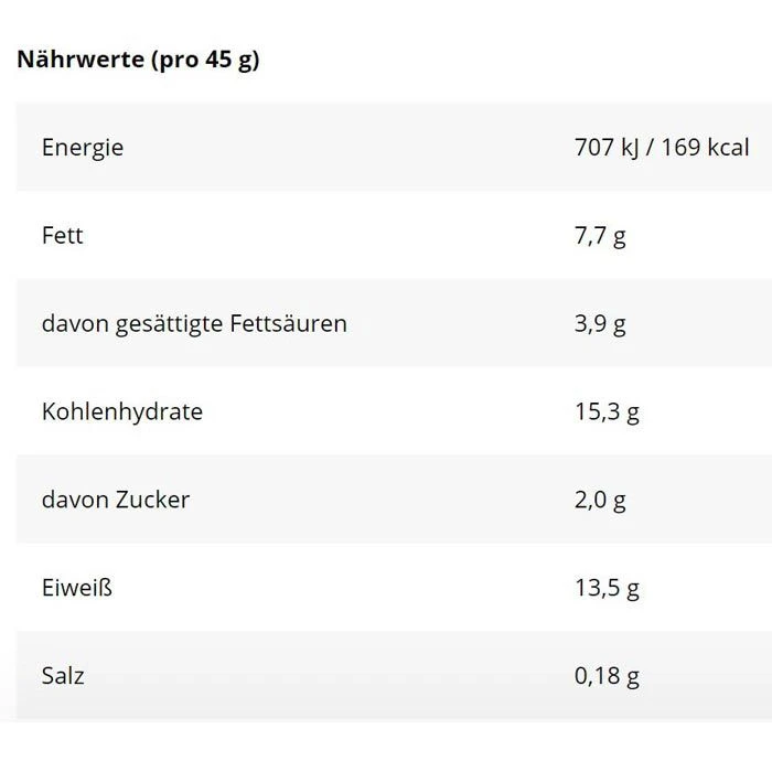 Corny Proteinriegel Protein Bar, Peanut Caramel Crunch, Je 45g, 12 Riegel 5 Corny Proteinriegel Protein Bar, Peanut Caramel Crunch, Je 45g, 12 Riegel – Bild 5