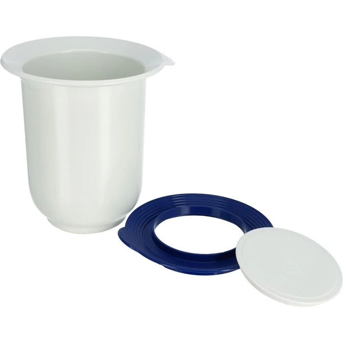Emsa Rührschüssel Superline 2152121200, 1 L, Kunststoff, Weiß/blau, Mit Spritzschutz Und Deckel 4 Emsa Rührschüssel Superline 2152121200, 1 L, Kunststoff, Weiß/blau, Mit Spritzschutz Und Deckel – Bild 4