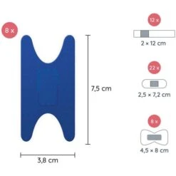 Flexeo Pflaster Mix Pflasterset, 50 Strips, Detektierbar, Wasserfest, 4 Größen -Böttcher Ag 2d338aad6a533a947c86c62d77551f20547c37ae pflaster flexeo mix pflasterset 50 strips