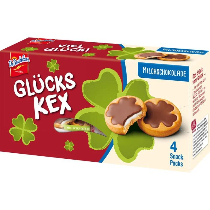 De-Beukelaer Kekse Glücks-Kex, Milchschokolade, 150g 1 De-Beukelaer Kekse Glücks-Kex, Milchschokolade, 150g