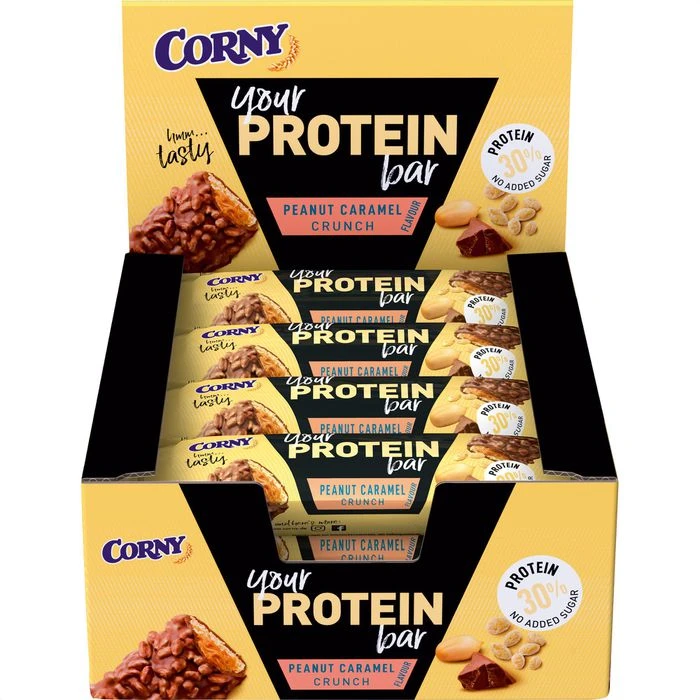 Corny Proteinriegel Protein Bar, Peanut Caramel Crunch, Je 45g, 12 Riegel 1 Corny Proteinriegel Protein Bar, Peanut Caramel Crunch, Je 45g, 12 Riegel
