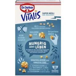 Dr. Oetker Dr.Oetker Müsli Vitalis SuperMüsli Knusper Pur, Ohne Zuckerzusatz, 420g -Böttcher Ag 3b710750f2b6b6012626c84d308d57905bb26e3c muesli dr.oetker vitalis supermuesli knusper pur