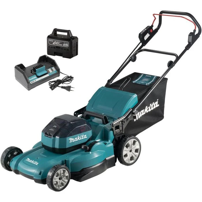 Makita Rasenmäher LM002JM101, Akku, 64V/4Ah, Mit 1 Akku & Ladegerät, Fangkorb 70 Liter 1 Makita Rasenmäher LM002JM101, Akku, 64V/4Ah, Mit 1 Akku & Ladegerät, Fangkorb 70 Liter