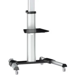 LogiLink TV-Ständer BP0025, Silber, Schwarz, TV-Standfuß 37-70 Zoll, Mit Zwischenboden & Rollen -Böttcher Ag 4c180da4e3004ef9fabc28b525d03b9572ef75eb tv staender logilink bp0025 silber schwarz