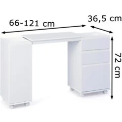 Inter-Link Schreibtisch Laptop Office, 20900400, Mit Flügeltür Und Schubfach, 66-121 X 36,5cm Weiß -Böttcher Ag 4c4ddb01b978208b95a71601a633ee16711397e9 schreibtisch inter link laptop office 20900400