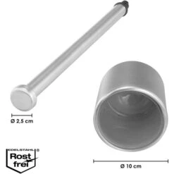 Bremermann WC-Bürste WC-Garnitur, Silber, Bürstenhalter Aus Edelstahl, Inkl. 3 Ersatzköpfe -Böttcher Ag 4d3e089cc60943a5d33a85aebefbd0ddbb9837d8 wc buerste bremermann wc garnitur silber