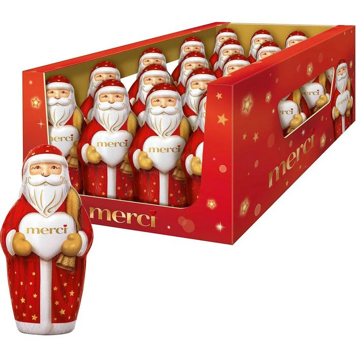 Storck Weihnachtsmann Merci Vollmilch, Je 120g, 35 Stück 1 Storck Weihnachtsmann Merci Vollmilch, Je 120g, 35 Stück