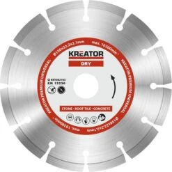 Kreator Trennscheibe KRT082103, D150 Premium, 150 X 2,1mm, Diamanttrennscheibe