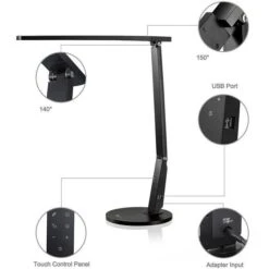 TaoTronics Schreibtischlampe TT-DL10 LED, Dimmbar, Schwarz, USB, Mit Standfuß 7 TaoTronics Schreibtischlampe TT-DL10 LED, Dimmbar, Schwarz, USB, Mit Standfuß -Böttcher Ag 5b940862dd55f6d2c4cc510e3d6fde77d2836d7b schreibtischlampe taotronics tt dl10 led
