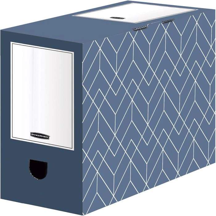 Bankers-Box Archivbox Decor Series, A4+, Schieferblau, Füllhöhe 150mm, Für Akten, 5 Stück 1 Bankers-Box Archivbox Decor Series, A4+, Schieferblau, Füllhöhe 150mm, Für Akten, 5 Stück