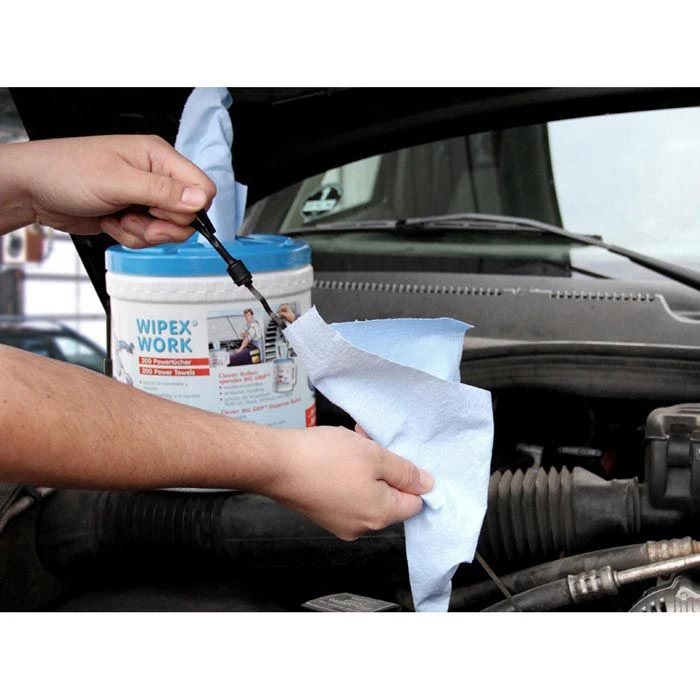 Wipex Einwegtücher Work, Big Grip, 55206, Blau, 24 X 38 Cm, Zellstofftuch, Im Spender, 200 Blatt 4 Wipex Einwegtücher Work, Big Grip, 55206, Blau, 24 X 38 Cm, Zellstofftuch, Im Spender, 200 Blatt – Bild 4