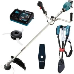 Makita Rasentrimmer UR006GM101 XGT, Akku, 40V/4,0Ah, 1 Akku, 2-Handgriff, Fadenkopf / Messer