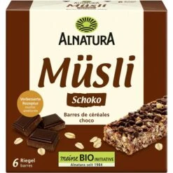 Alnatura Müsliriegel Schoko, BIO, Je 25g, 6 Riegel