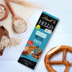 Lindt Tafelschokolade Hello Pretzel & Nuts, Vegan, 100g -Böttcher Ag 7bb530a79f69af9cb097f5faebd1c48a6bd915c1 tafelschokolade lindt hello pretzel und nuts vegan