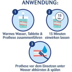 Kukident Gebissreiniger Die Blauen, Gebissreinigungstabletten, 104 Tabs -Böttcher Ag 82c52802382b6b6d41b18c7c2041bb6fab33407d gebissreiniger kukident die blauen