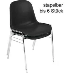 Nowy-Styl Beta Chrom Besucherstuhl 4 Stück, Kunststoff Schwarz, Vierfußstuhl Stapelbar -Böttcher Ag 88db0c6ab8ea629c3ff50c65dfcca03b83a86685 besucherstuhl nowy styl beta chrom stapelbar