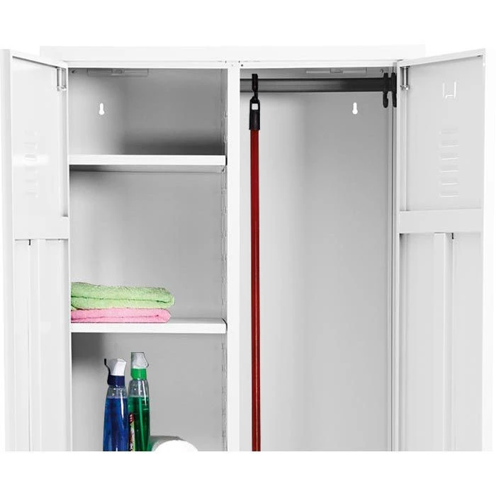 G-Office Mehrzweckschrank CLC/HD.1880, Aus Metall, 80 X 180 X 50cm, Weiß 3 G-Office Mehrzweckschrank CLC/HD.1880, Aus Metall, 80 X 180 X 50cm, Weiß – Bild 3