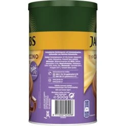 Jacobs Kaffee Cappuccino Milka Choco, Instant-Kaffee, Mild, 500g -Böttcher Ag 8cc41db5fcc4fb1c941a2695aaddad4327c3e50e kaffee jacobs cappuccino milka choco
