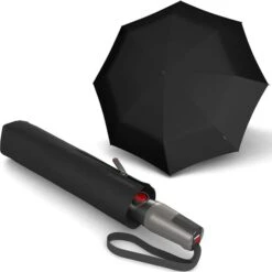 Böttcher Ag 29 Knirps Regenschirm T.400 Extra Large Duomatic, Black, Taschenschirm, Auf-Zu-Automatik, Geschlossen 28cm