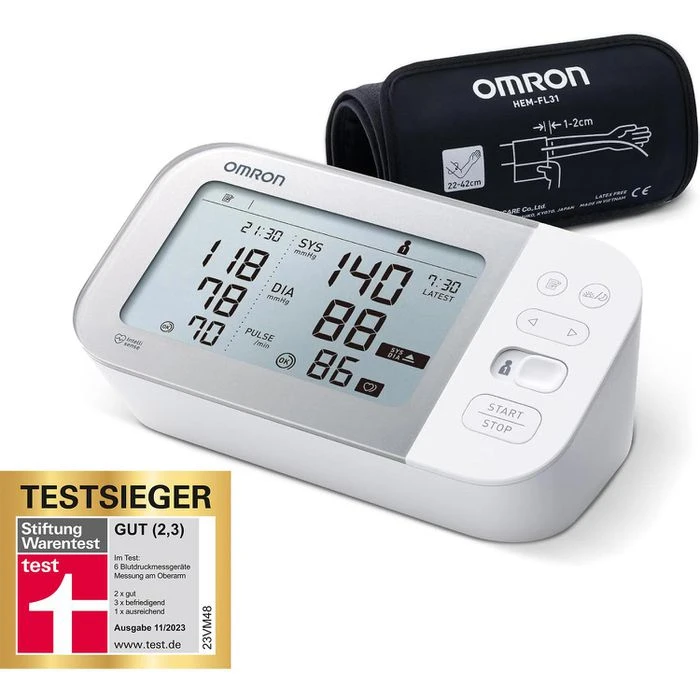 OMRON Blutdruckmessgerät X7 Smart, Oberarm, Messung Vollautomatisch, Bluetooth 1 OMRON Blutdruckmessgerät X7 Smart, Oberarm, Messung Vollautomatisch, Bluetooth