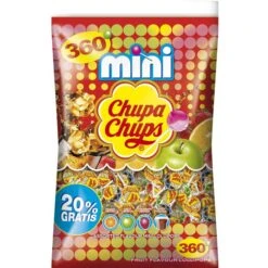 Chupa-Chups Lutscher Mini Lutscher, 1800g (1,8kg), 360 Stück