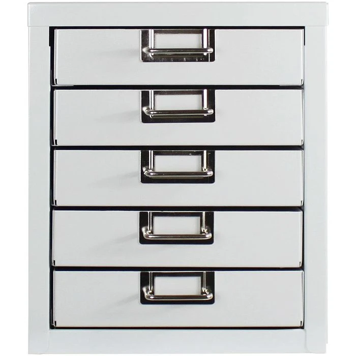 ADB Schubladenschrank 40307, Lichtgrau, Aus Metall, A4, 5 Schübe 3 ADB Schubladenschrank 40307, Lichtgrau, Aus Metall, A4, 5 Schübe – Bild 3