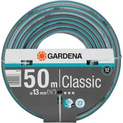 Gardena Gartenschlauch Classic, 18010-20, 1/2 Zoll (13mm), Bis 22 Bar, Schlauchlänge 50m