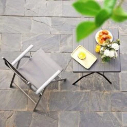 Songmics Gartenstuhl GCB02GY, Kunststoff, Hochlehner, Verstellbar, Grau, Klappbar 7 Songmics Gartenstuhl GCB02GY, Kunststoff, Hochlehner, Verstellbar, Grau, Klappbar -Böttcher Ag b26fb8659ca361a65286a6518fd2c825aa9e2ea9 gartenstuhl songmics gcb02gy kunststoff