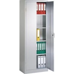 CP-Möbel Aktenschrank Serie 1000, Aus Metall, Abschließbar, 70 X 195 X 40cm, Lichtgrau