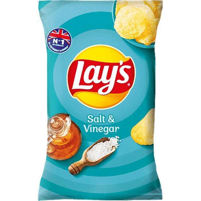 Lays Chips Salt & Vinegar, Kartoffelchips, 150g 1 Lays Chips Salt & Vinegar, Kartoffelchips, 150g