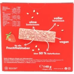 Corny Müsliriegel Haferkraft Zero Erdbeere, Je 35g, 4 Riegel -Böttcher Ag c0a542d43f930da5925a2ca7b89acadf40e60de4 muesliriegel corny haferkraft zero erdbeere