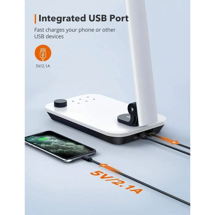 TaoTronics Schreibtischlampe TT-DL092 LED, Standfuß, Dimmbar, USB, Lichtsensor 6 TaoTronics Schreibtischlampe TT-DL092 LED, Standfuß, Dimmbar, USB, Lichtsensor – Bild 6