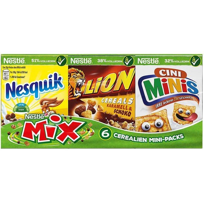 Nestlé® Nestle Cornflakes Mix Cerealien, Portionspackungen, 5 Sorten, 190g, 6 Pack 2 Nestlé® Nestle Cornflakes Mix Cerealien, Portionspackungen, 5 Sorten, 190g, 6 Pack – Bild 2