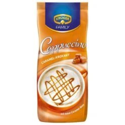 Krüger Kaffee Cappuccino Caramel-Krokant, Instant-Kaffee, Mild, 500g