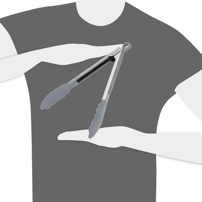 Fackelmann Grillzange 41118, Mehrzweckzange, Länge: 27cm, Griff Gummiert, Nylon / Edelstahl 6 Fackelmann Grillzange 41118, Mehrzweckzange, Länge: 27cm, Griff Gummiert, Nylon / Edelstahl – Bild 6