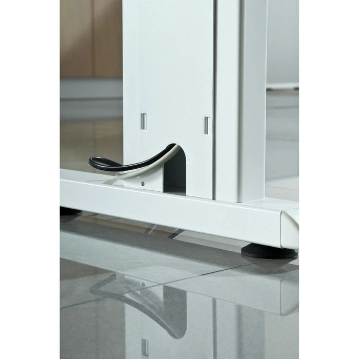 Hammerbacher Schreibtisch O-Serie, Weiß, Verstellbar, 140 X 65-85 X 67,2cm, Mini Office 4 Hammerbacher Schreibtisch O-Serie, Weiß, Verstellbar, 140 X 65-85 X 67,2cm, Mini Office – Bild 4