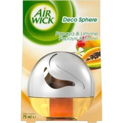 Airwick Raumduft Decosphere, 75 Ml, Mit Docht, Papaya Und Limone