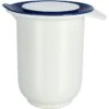 Emsa Rührschüssel Superline 2152121200, 1 L, Kunststoff, Weiß/blau, Mit Spritzschutz Und Deckel