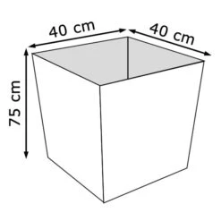Prosperplast Übertopf Urbi Square Beton Effect, 40 X 40 X 75 Cm, Quadratisch, Kunststoff, Terrakotta -Böttcher Ag e1f30f5698ed8da2982ab19568683dc5d6c8c658 uebertopf prosperplast urbi square beton effect