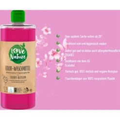 Love-Nature Waschmittel Cherry Blossom, Flüssig, Bunt-Waschmittel, ökologisch, 960 Ml, 20 WL -Böttcher Ag e4aeb9593e92dbb39e5bbf4464f88cc84fafeedf waschmittel love nature cherry blossom fluessig